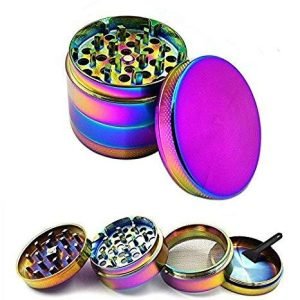 Four Piece Solid Top Rainbow Grinder