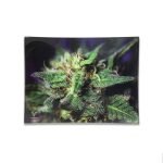 Shatter Proof Glass Rolling Tray Blue Dream
