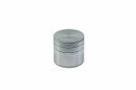 Sharper three-piece metal herb grinder with stash compartment