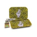 Afghan Hemp Rolling Tray with Magnetic Lid