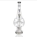 Lookah Glass Genie Tower Bong Black Front